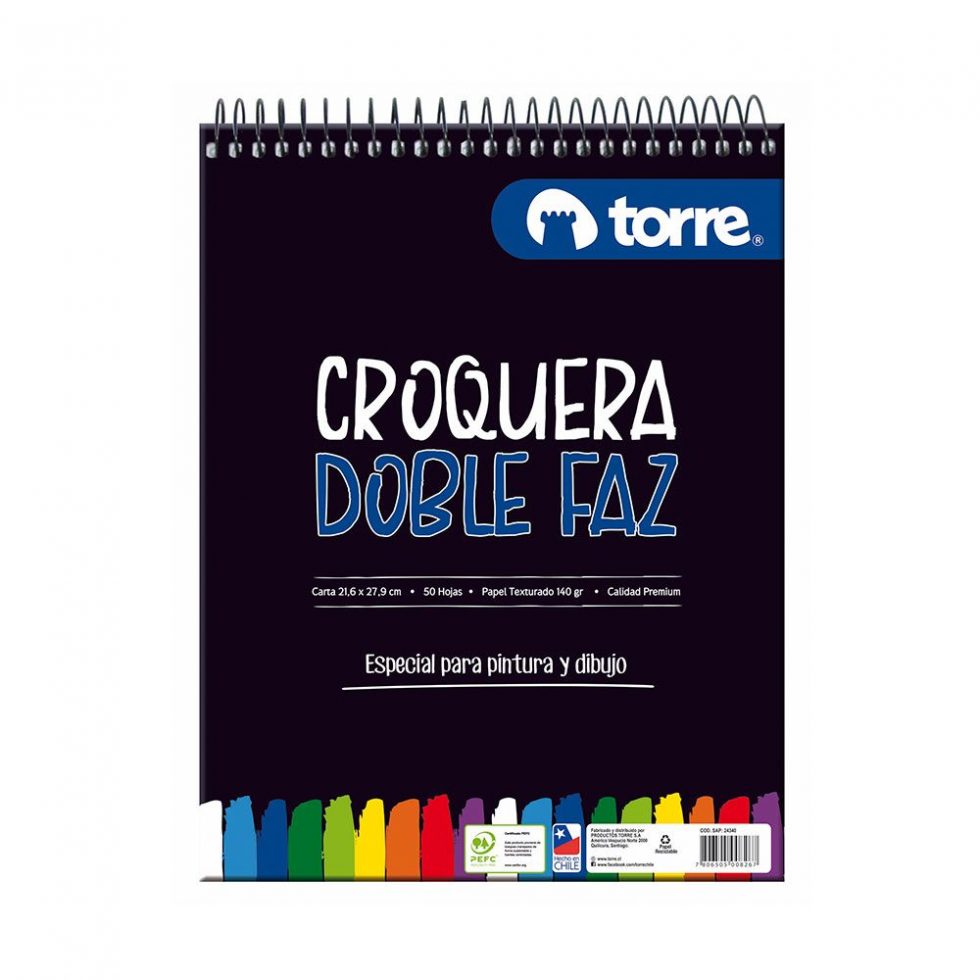 Croquera Doble Faz Carta Torre