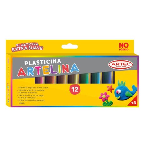 Set 12 Plasticinas Artelina Artel
