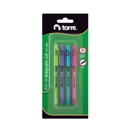 Set 4 Lápices Gel Quick Dry 0.7 mm.
