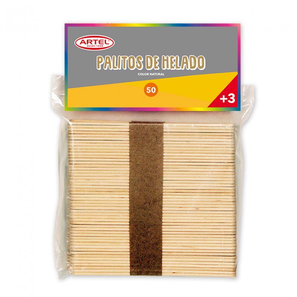 Palos de helado natural Artel