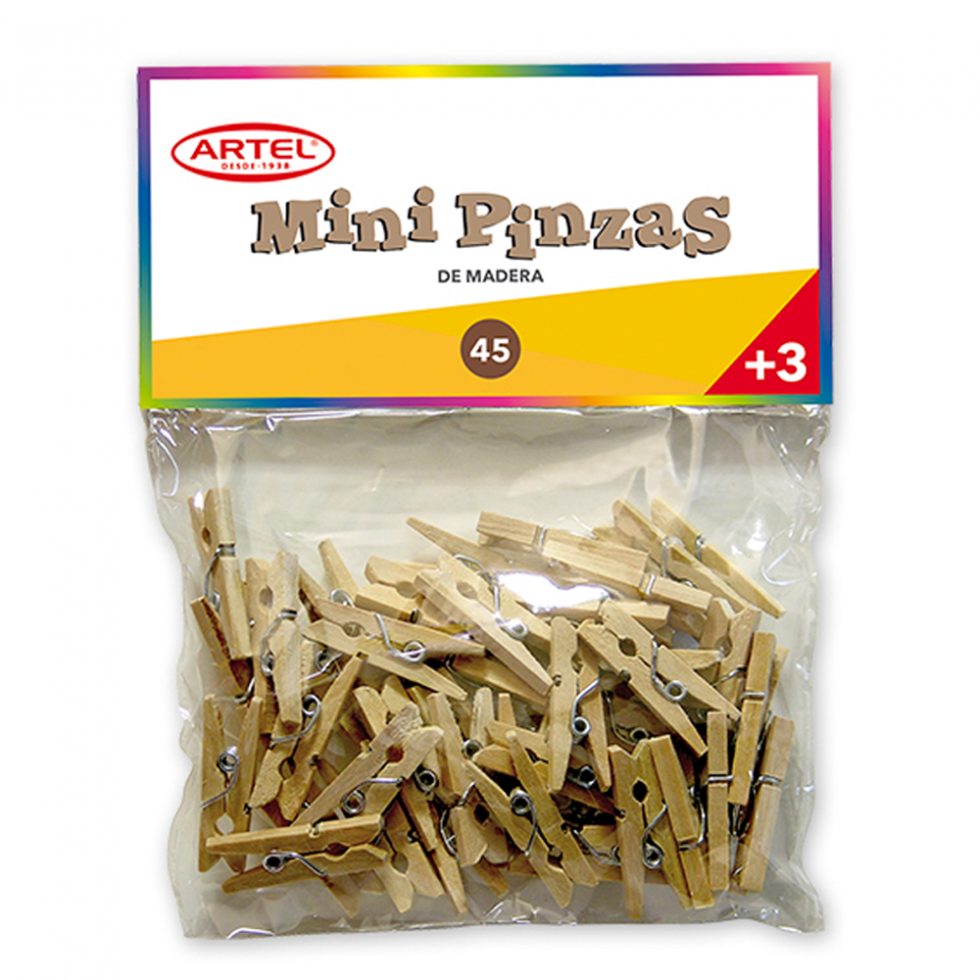 Mini Pinzas de Madera Artel