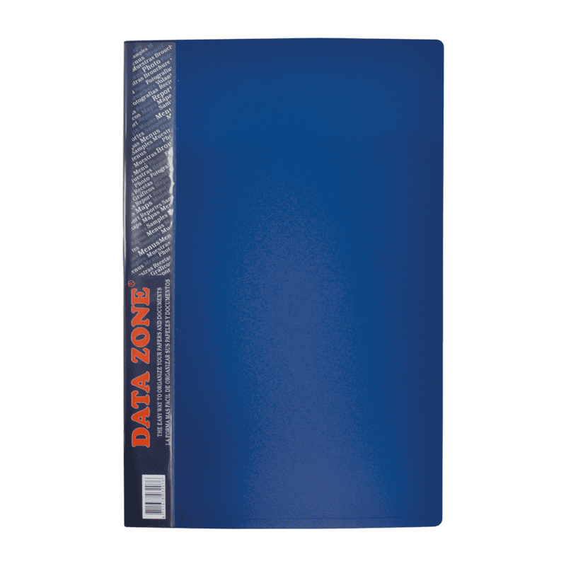 Carpeta Oficio Azul con 40 fundas