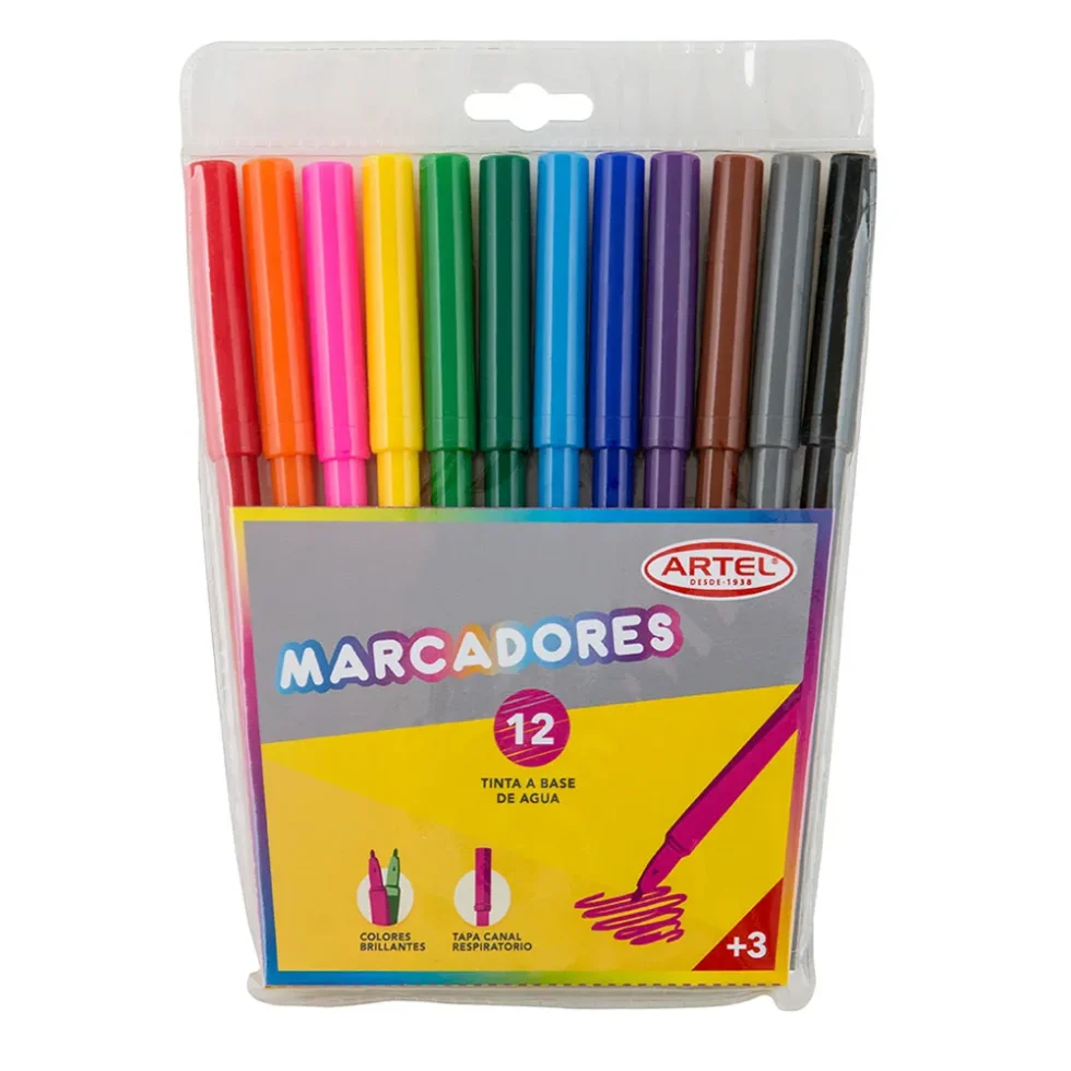 Set 12 Marcadores Scripto Artel