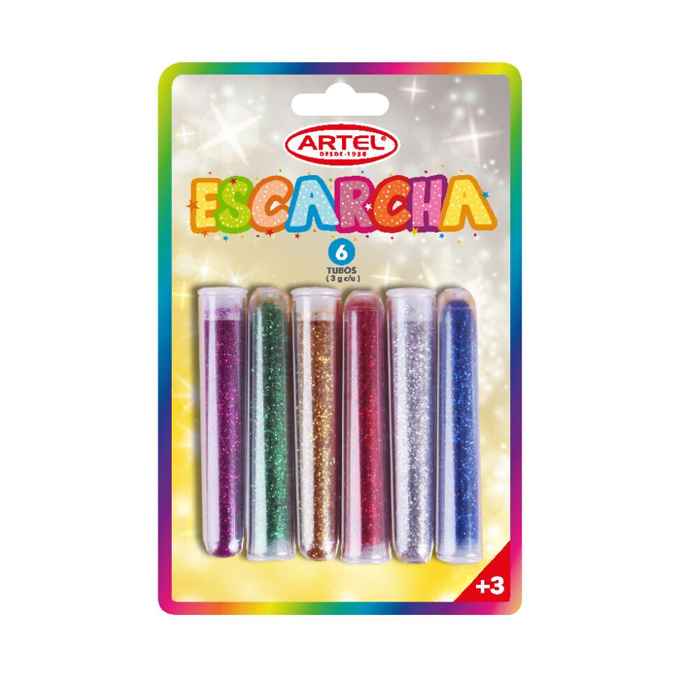 Set 6 tubos de Escarcha Artel