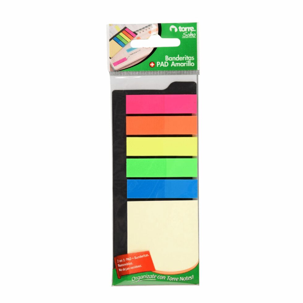 Set Banderitas más Pad Amarillo