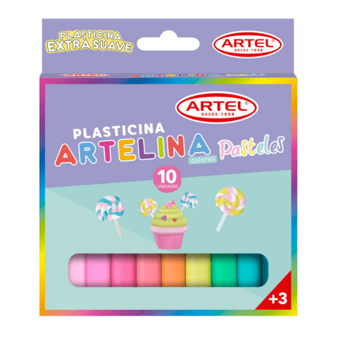 Set 10 Plasticinas Pastel Artel