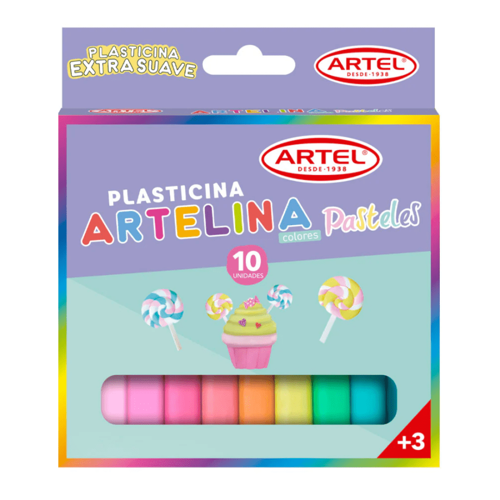 Set 10 Plasticinas Pastel Artel