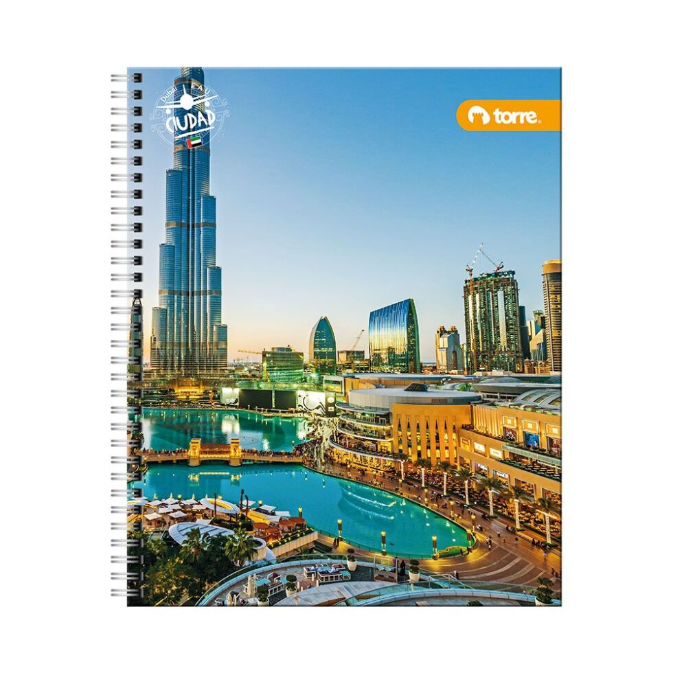 Cuaderno Universitario Ciudad Torre 100 hojas