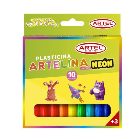 Set 6 Plasticinas Neón Artel