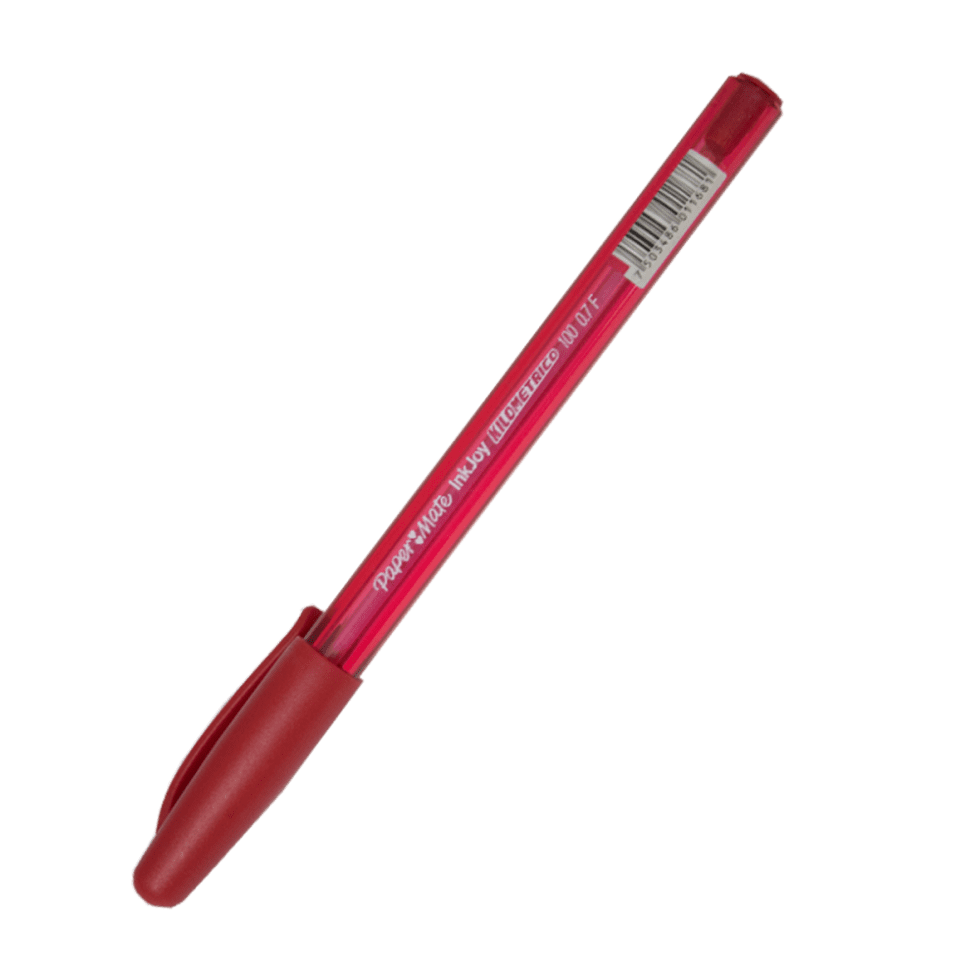 Lápiz Pasta Rojo Inkjoy Kilométrico Fino Paper Mate