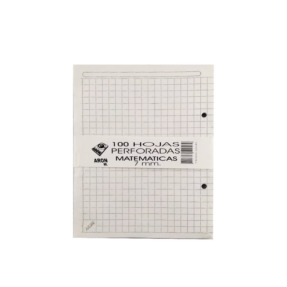 100 Hojas perforadas Matemática