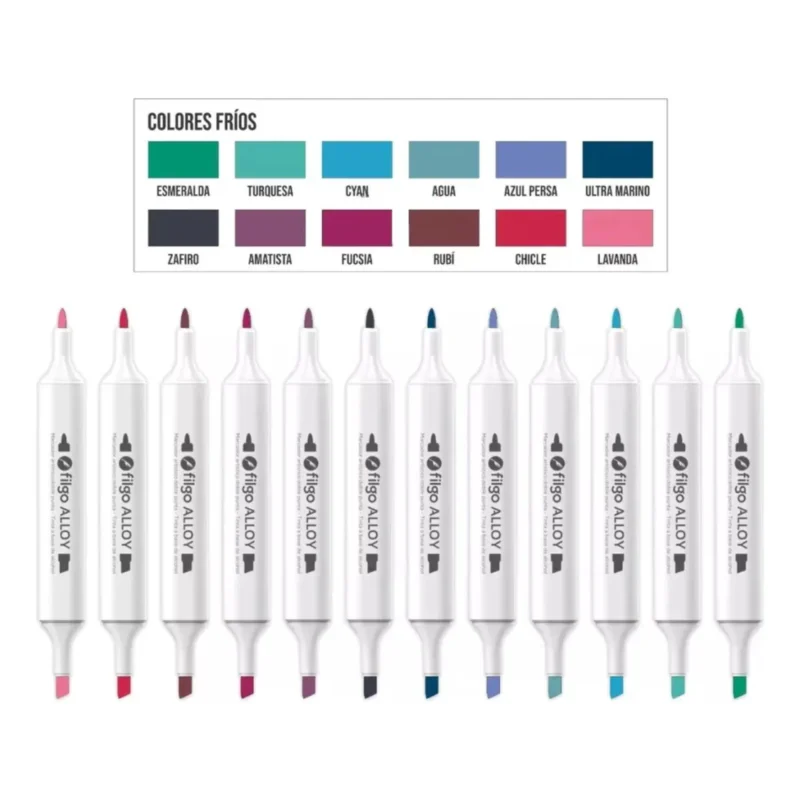 Set de 12 Marcadores doble punta ALLOY Filgo - Imagen 4