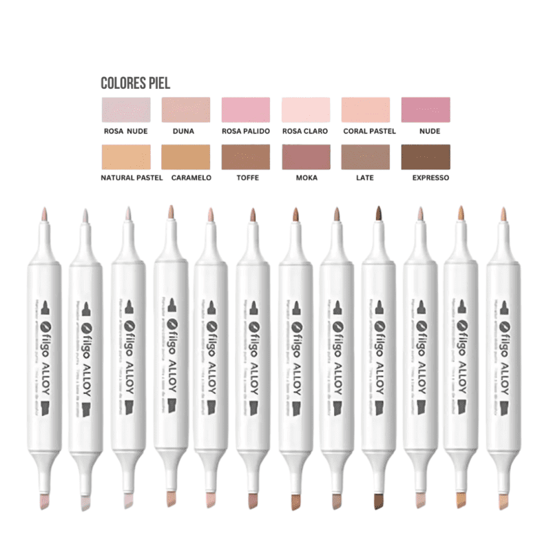 Set de 12 Marcadores doble punta ALLOY Filgo - Imagen 8