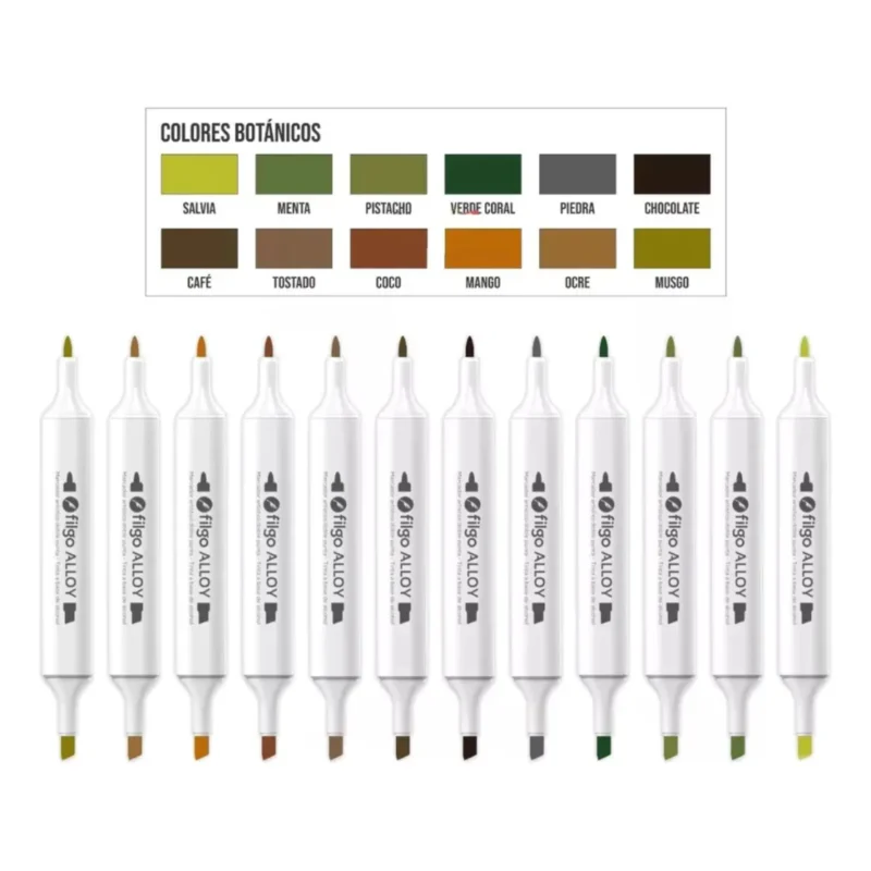 Set de 12 Marcadores doble punta ALLOY Filgo - Imagen 6