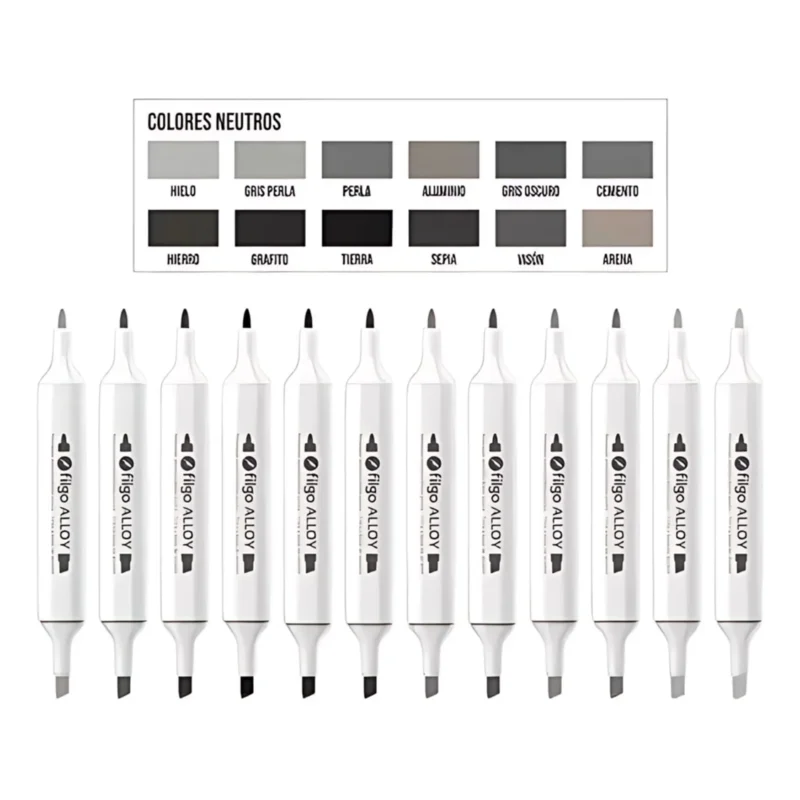 Set de 12 Marcadores doble punta ALLOY Filgo - Imagen 5