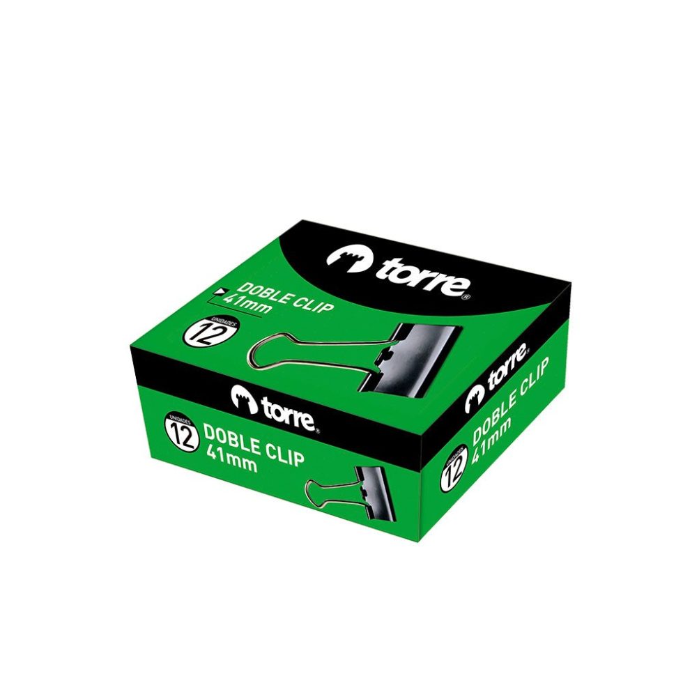 Caja 12 Doble Clip Torre 41 mm