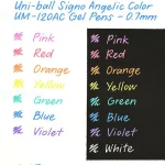 Lápiz Tinta Gel Roller Signo UM 120 Angelic Colour 0.7mm Uni-Ball - Imagen 6