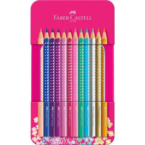 Set de 12 lápices de color Sparkle Faber Castell