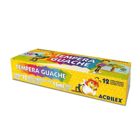 Tempera 12 colores Acrilex