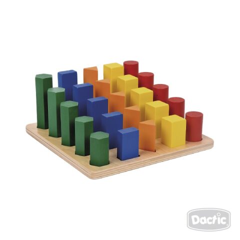 Escalera Cuerpo Geométrico Madera 25 Unidades Dactic