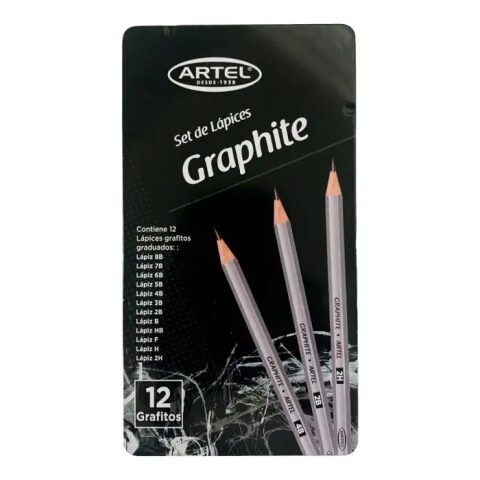 Set de 12 lápices graduados Graphite Artel