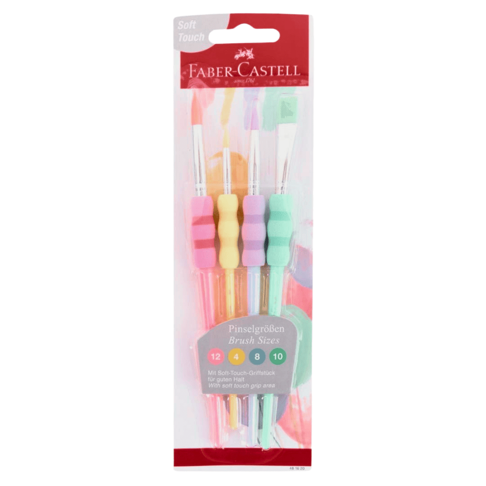 Pinceles con Grip Soft Touch Faber Castell Pastel
