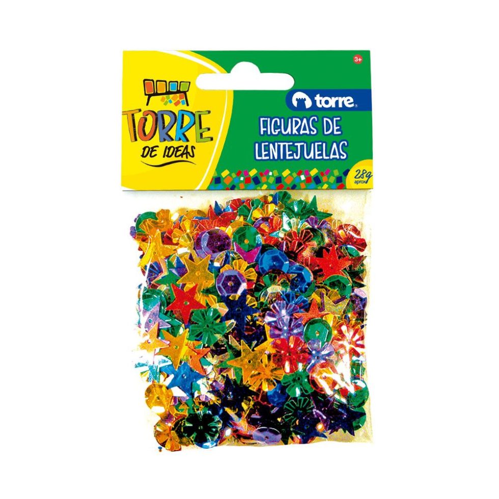 Set de lentejuelas de Figuras Torre 28gr.