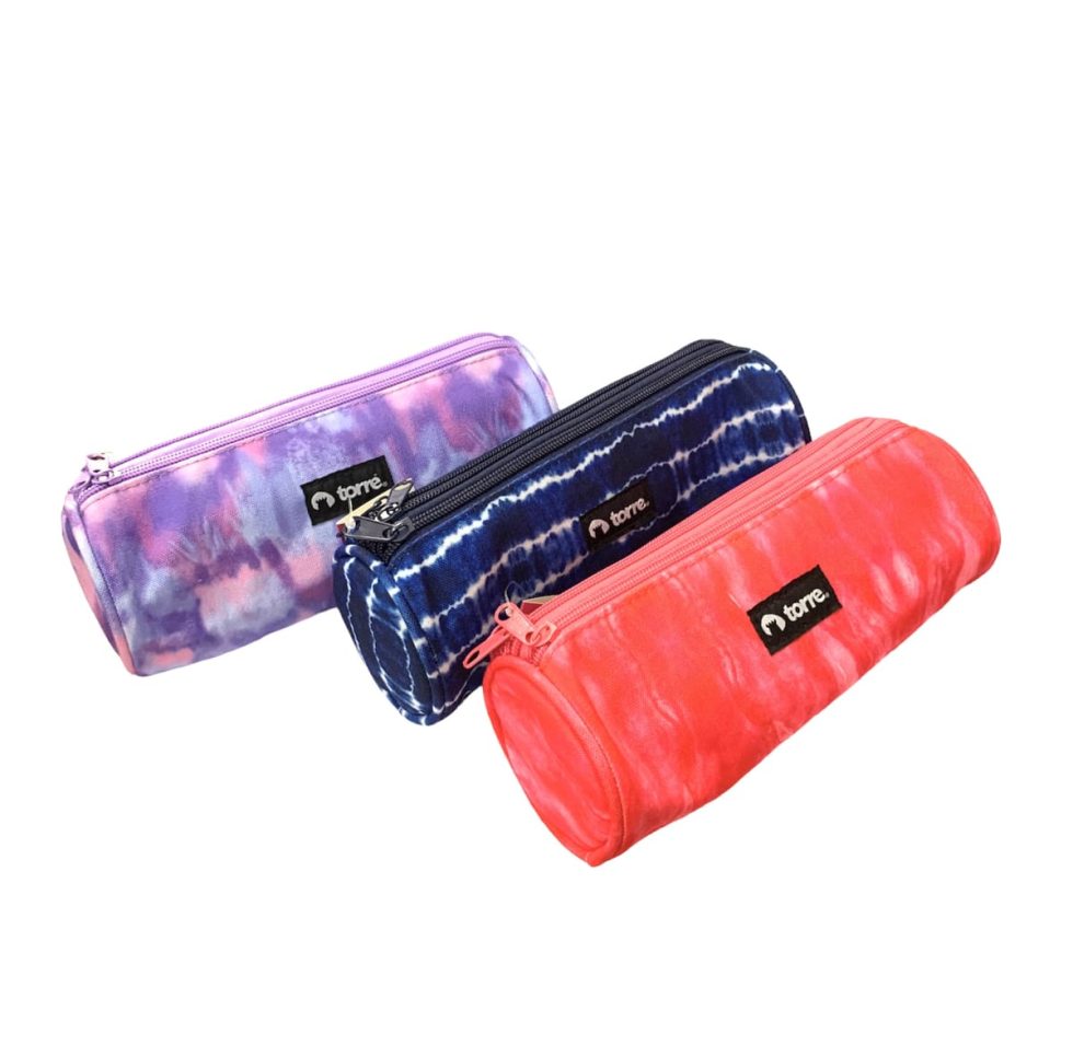 Estuches Redondo Tie-Dye Mix de Colores Torre