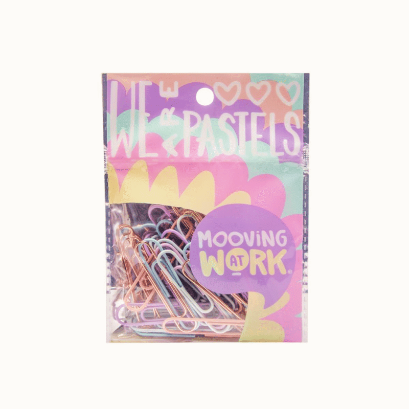 Set 25 clips grandes 50mm Pastel Mooving