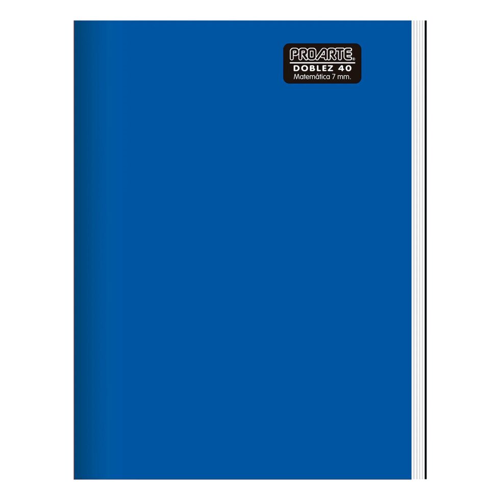 Cuaderno Proarte Doble Liso 40 Hjs. 7 mm.