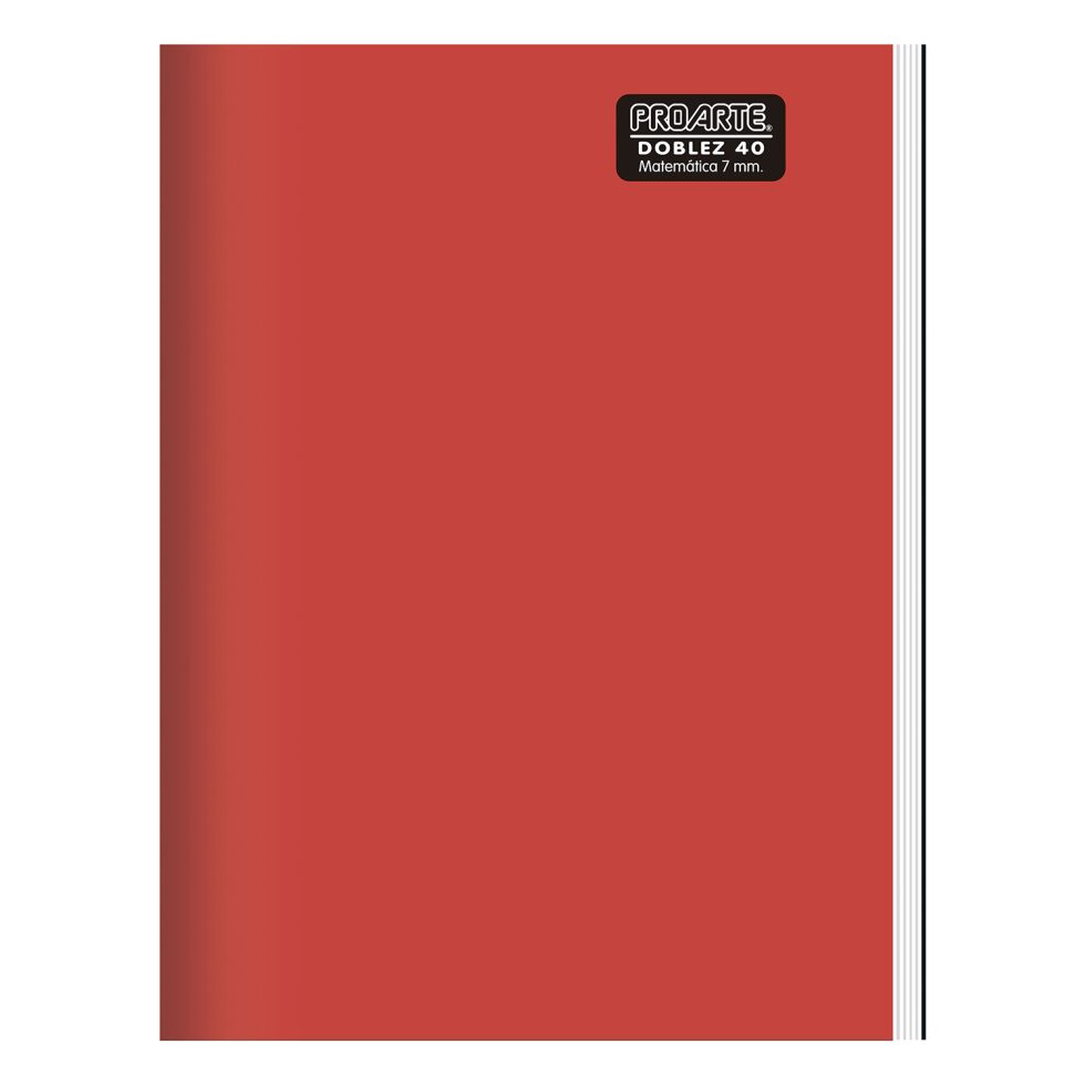Cuaderno Proarte Doble Liso 40 Hjs. 7 mm. - Imagen 2
