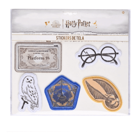 Set de 5 stickers de tela Harry Potter 1 Torre