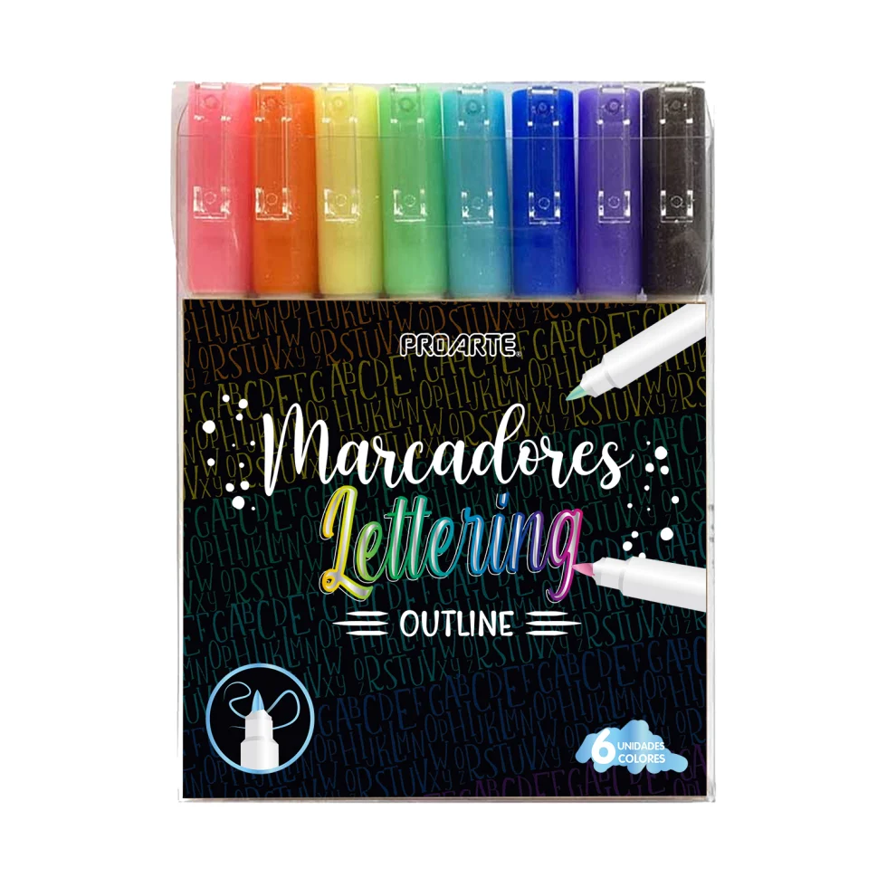 Set de 8 marcadores Outliner Proarte