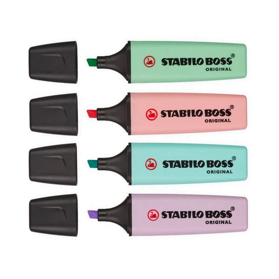 Set 4 Destacadores Stabilo Boss Pastel - Imagen 2