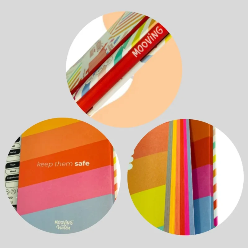Libreta Empastada Rainbow A5 Colores Mooving - Imagen 3