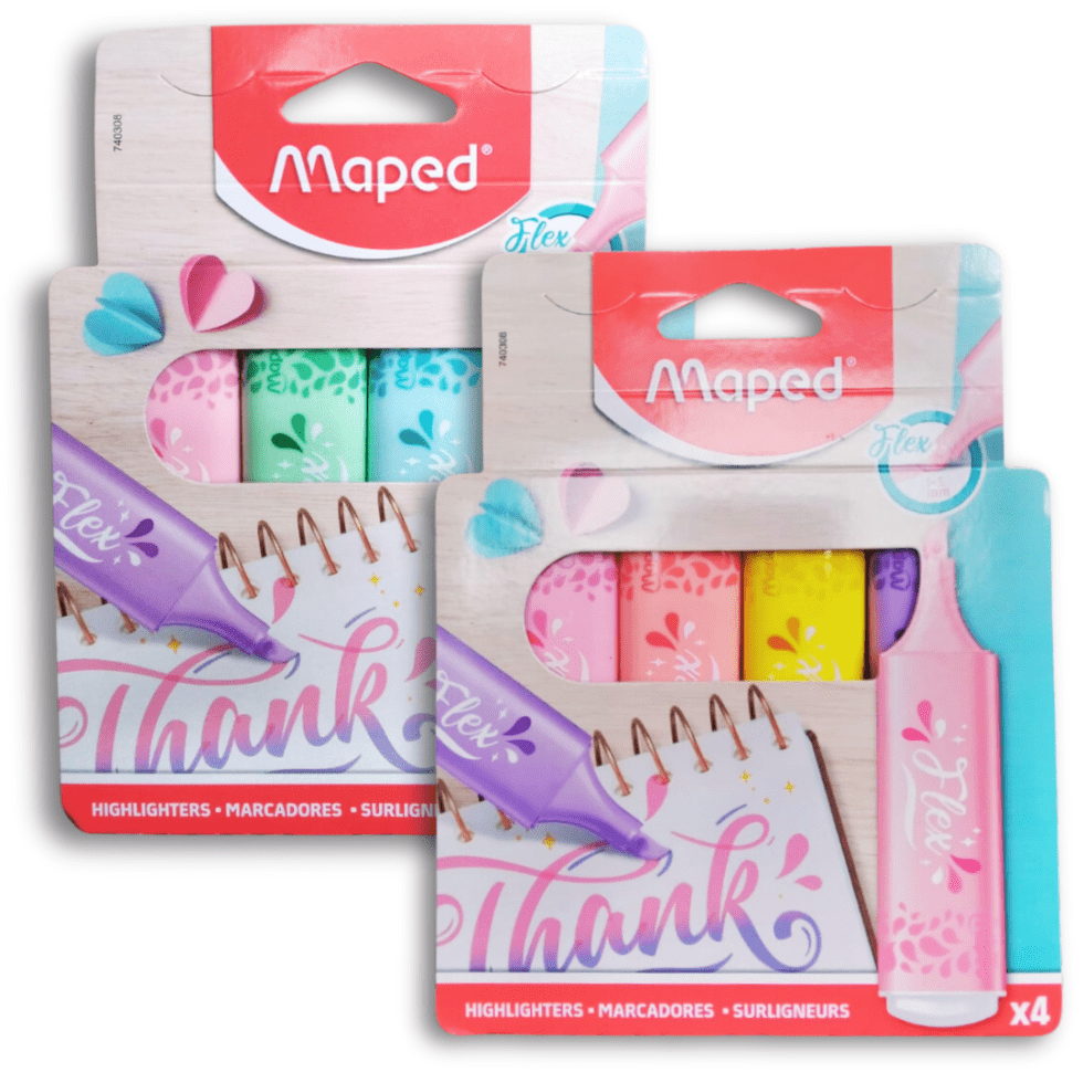 Set de destacadores Maped Flex Pastel