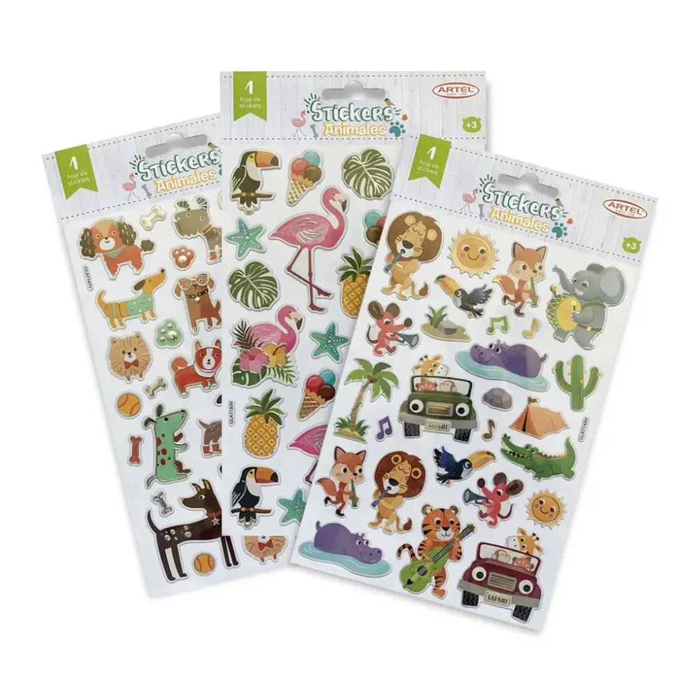 Set Stickers Animales Artel