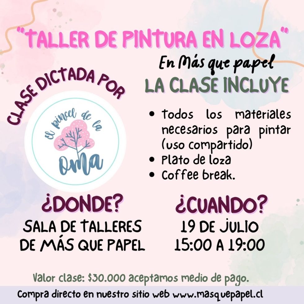 Taller de pintura en Loza
