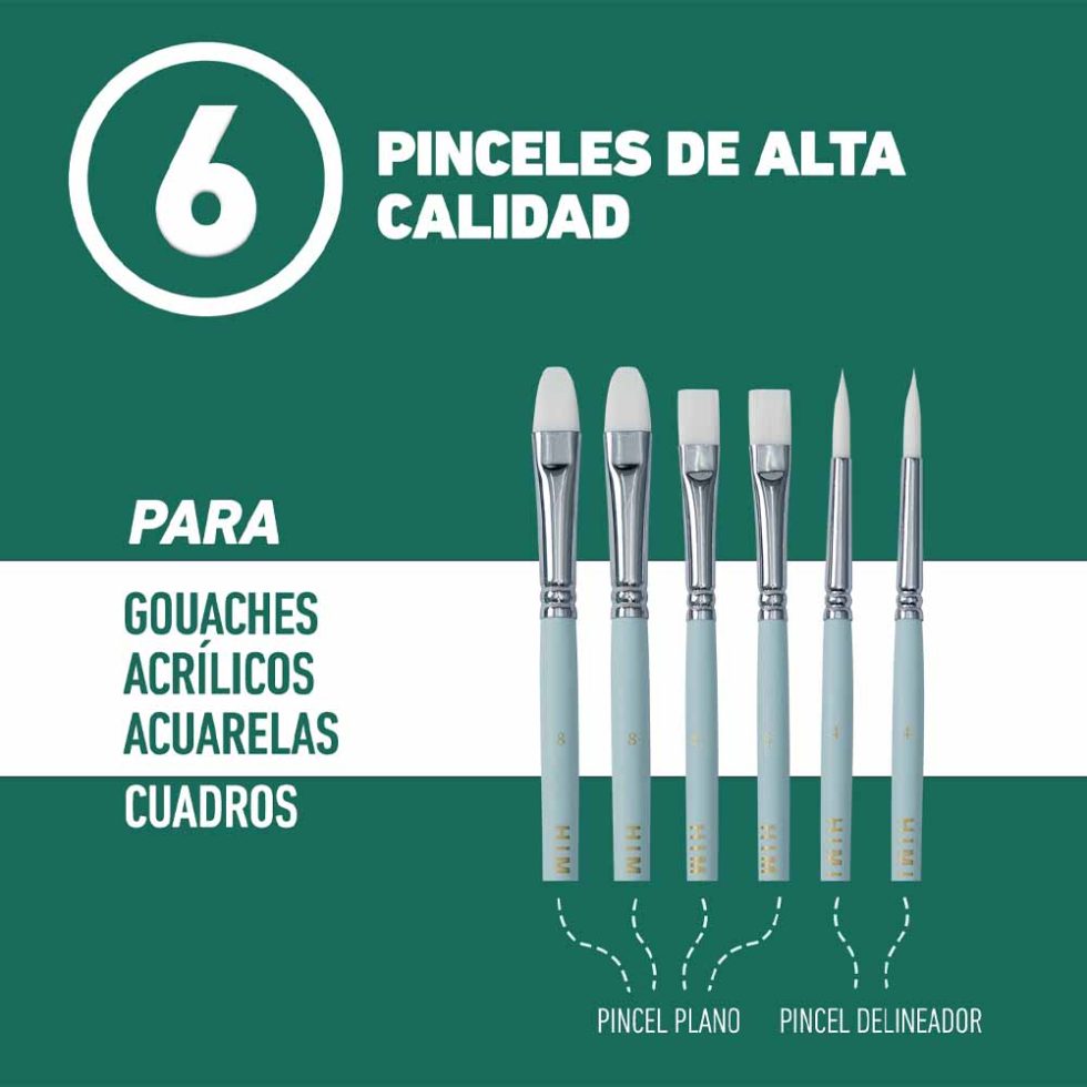 Set Gouache 12 piezas HIMI-MIYA 24 Colores - Imagen 3