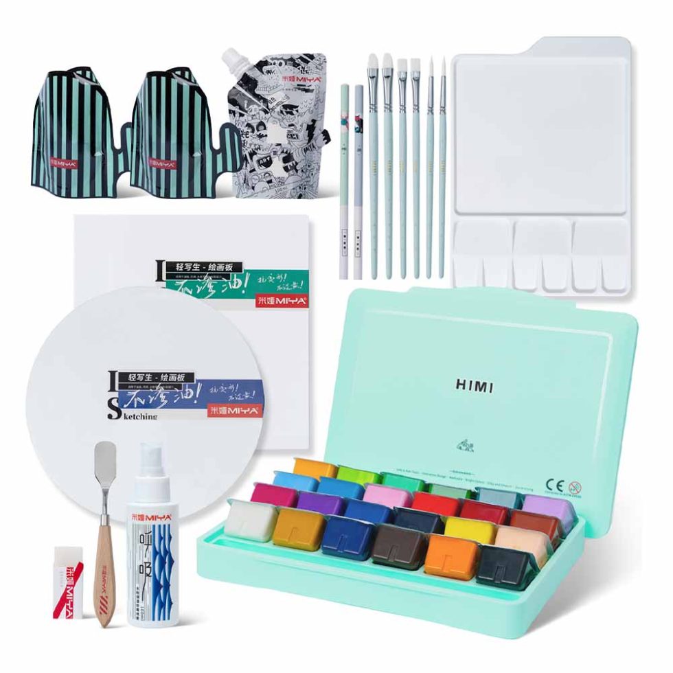 Set Gouache 12 piezas HIMI-MIYA 24 Colores