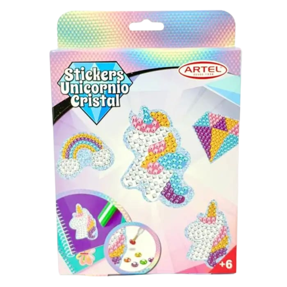 Set Stickers Crystal Unicornio Artel