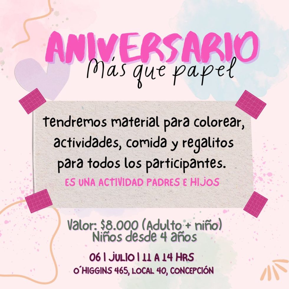 TERCER ANIVERSARIO MÁS QUE PAPEL 2024
