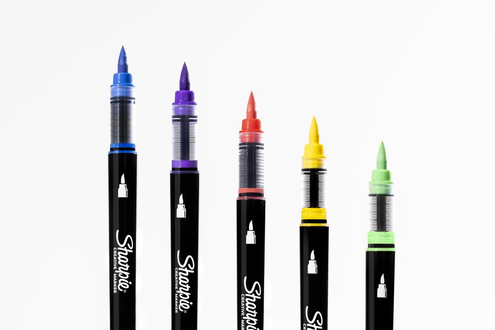 Set 12 Marcadores Acrílicos Punta Pincel Sharpie - Imagen 4