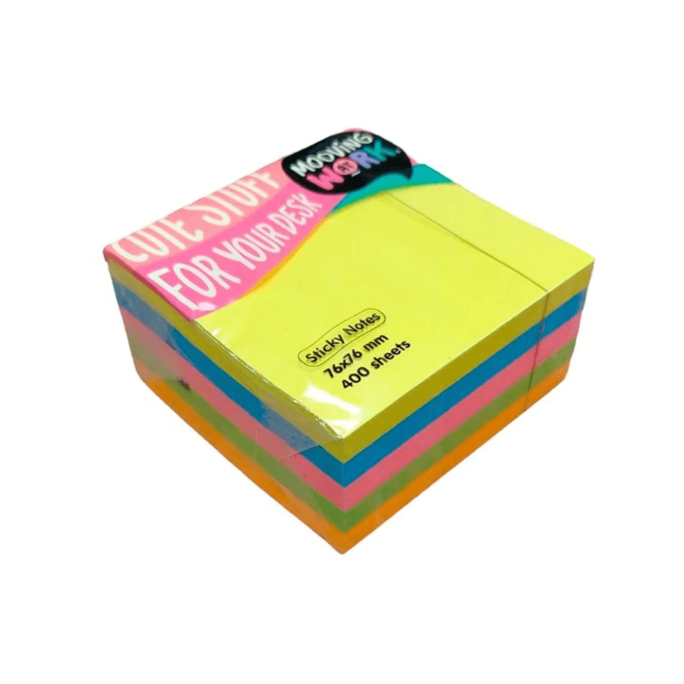 Cubo Notas Adhesivas Mooving 76 x 76 400 hojas