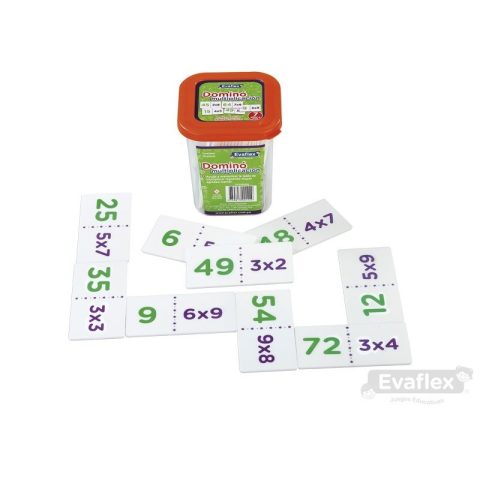 Domino Multiplicación 28 piezas EVAFLEX