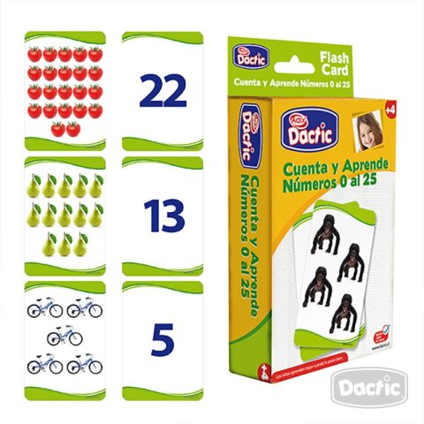 Láminas Cuenta y Aprende Números 0 al 25 Dactic