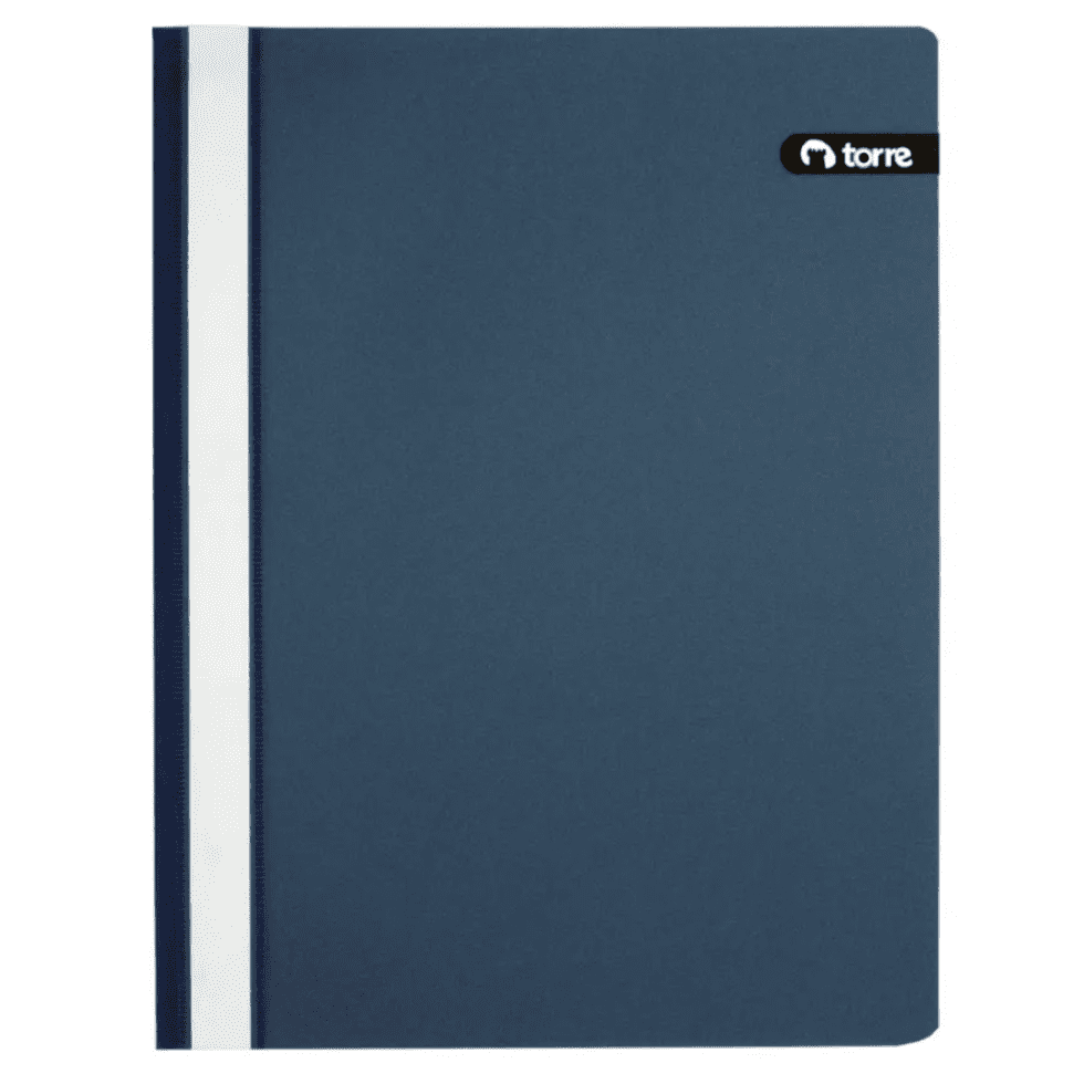 Carpeta Vinil con Acoclip Azul Oficio Torre