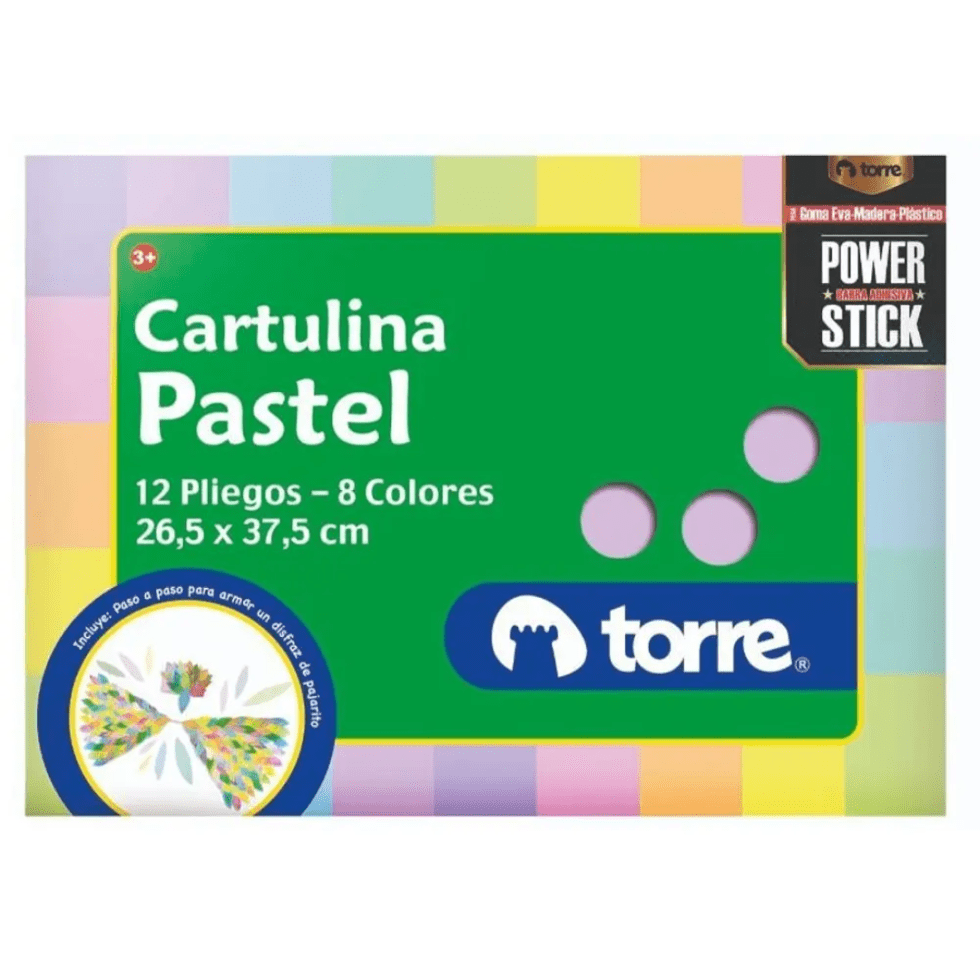 Bolsón Cartulina Pastel Torre