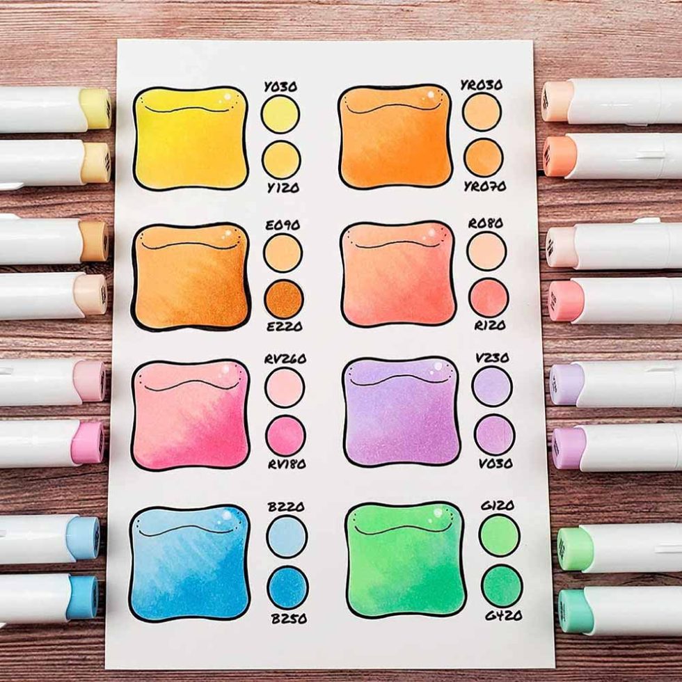 48 Marcadores de Alcohol Pastel OHUHU Doble Punta - Imagen 5