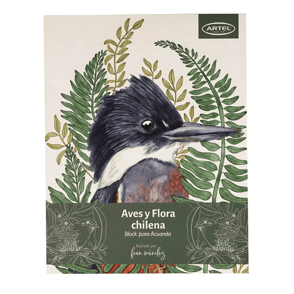 Block Acuarela Aves y Flora de Chile Artel